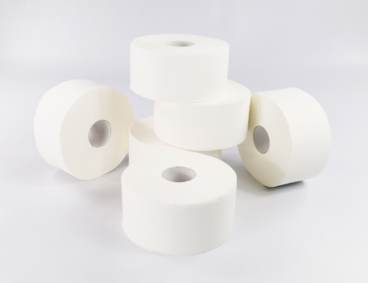 Папір туалетний ТМ Кохавинська папірня «Джамбо» целюлозний білий 2-шари 90 м